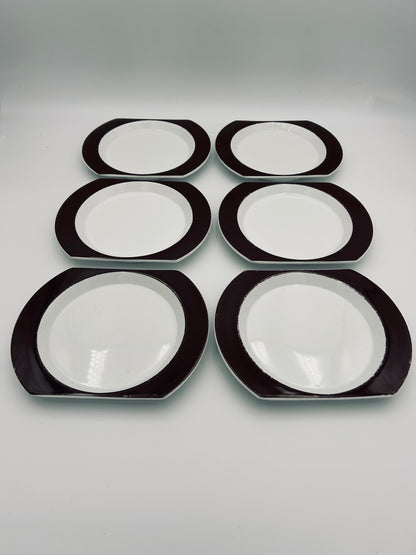 Assiettes "Linéa 72", Joe Colombo et Ambrogio Pozzi pour Air Italia, Richard Ginori, 70s