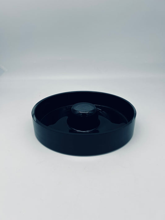 Vide-poches noir, Venini, Tecno, Osvaldo Borsani, Italie, 60s