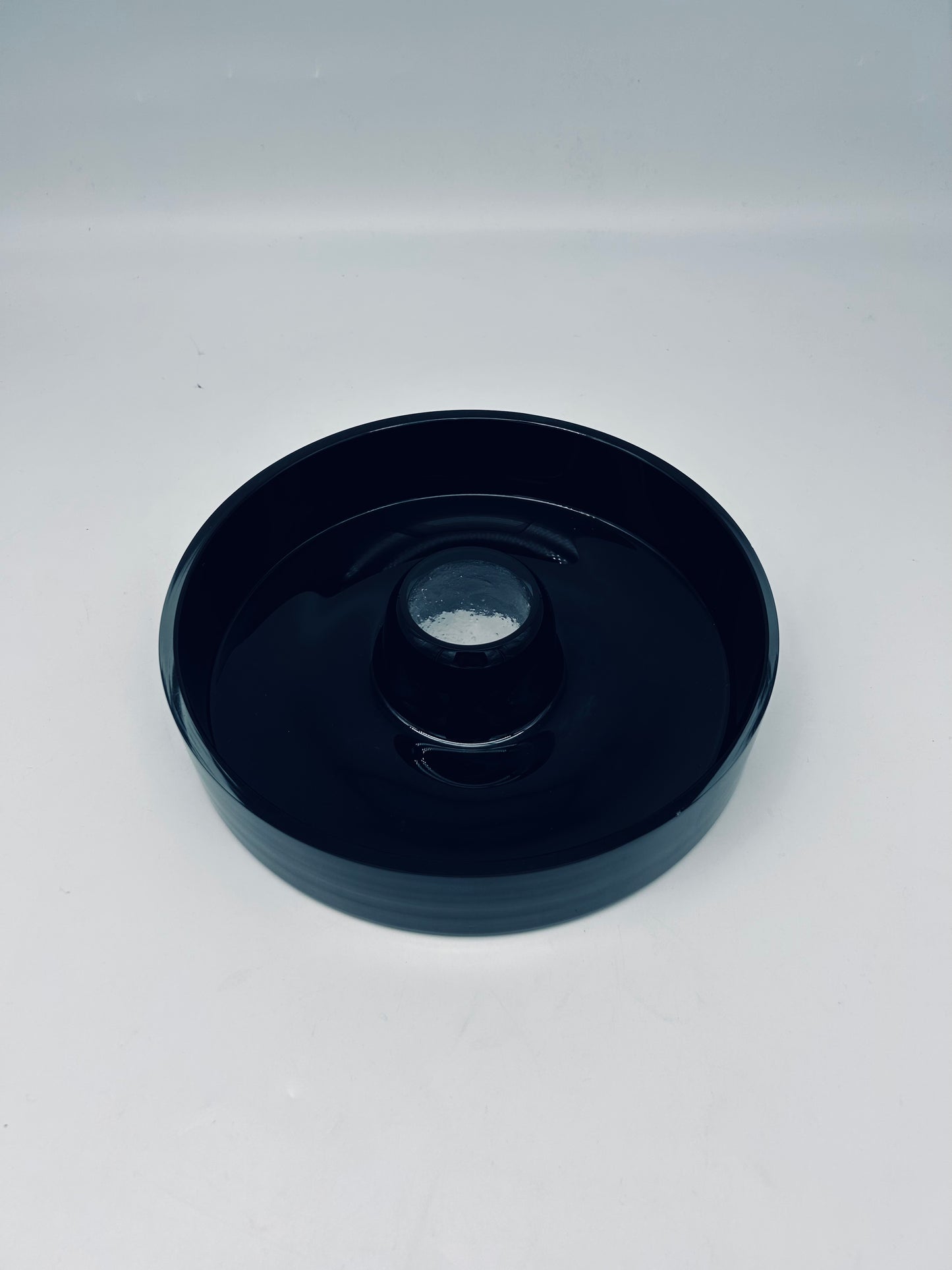 Vide-poches noir, Venini, Tecno, Osvaldo Borsani, Italie, 60s