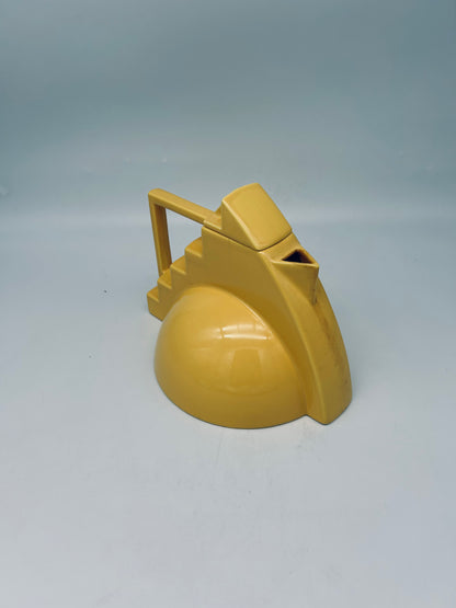 Théière postmoderne jaune, Pierre Casenove, Salins Studio, 80s
