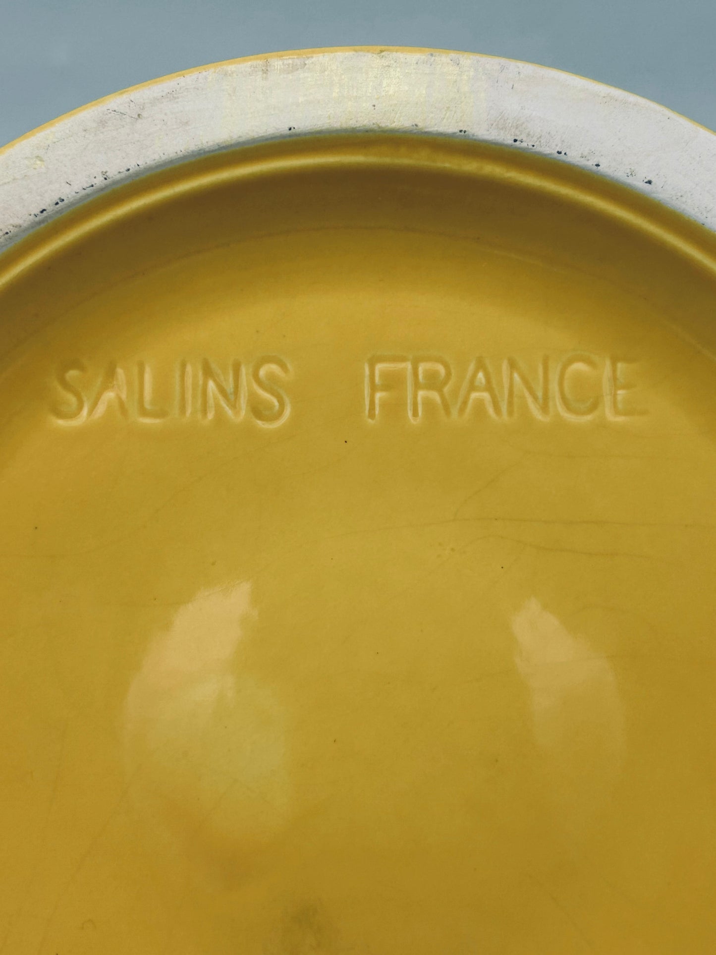 Théière postmoderne jaune, Pierre Casenove, Salins Studio, 80s