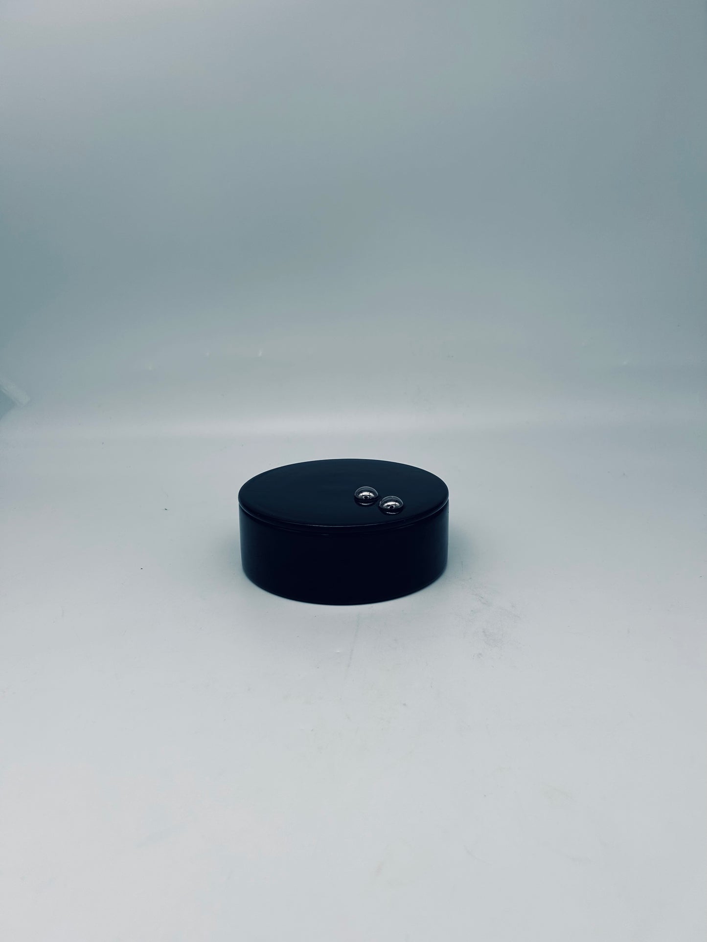 Black ceramic box, Sicart, Italy, 1970s