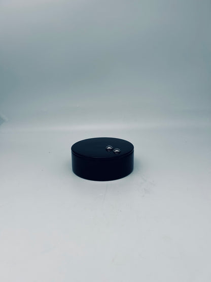 Black ceramic box, Sicart, Italy, 1970s