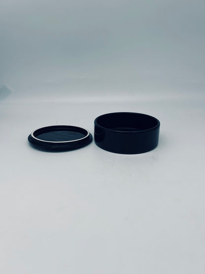 Black ceramic box, Sicart, Italy, 1970s