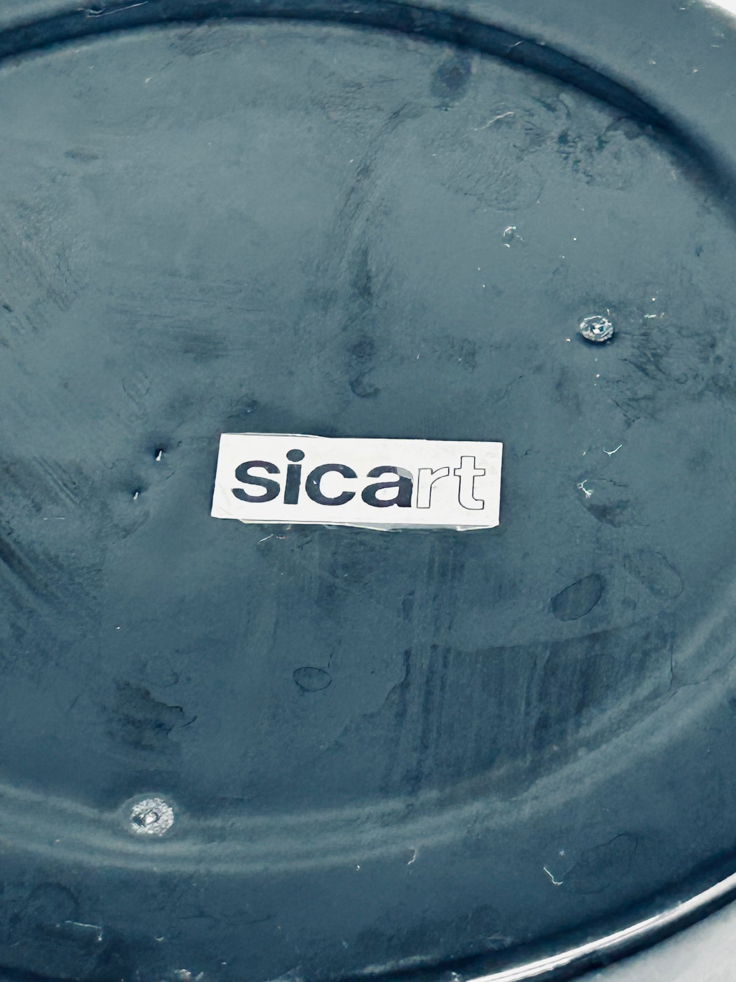 Black ceramic box, Sicart, Italy, 1970s