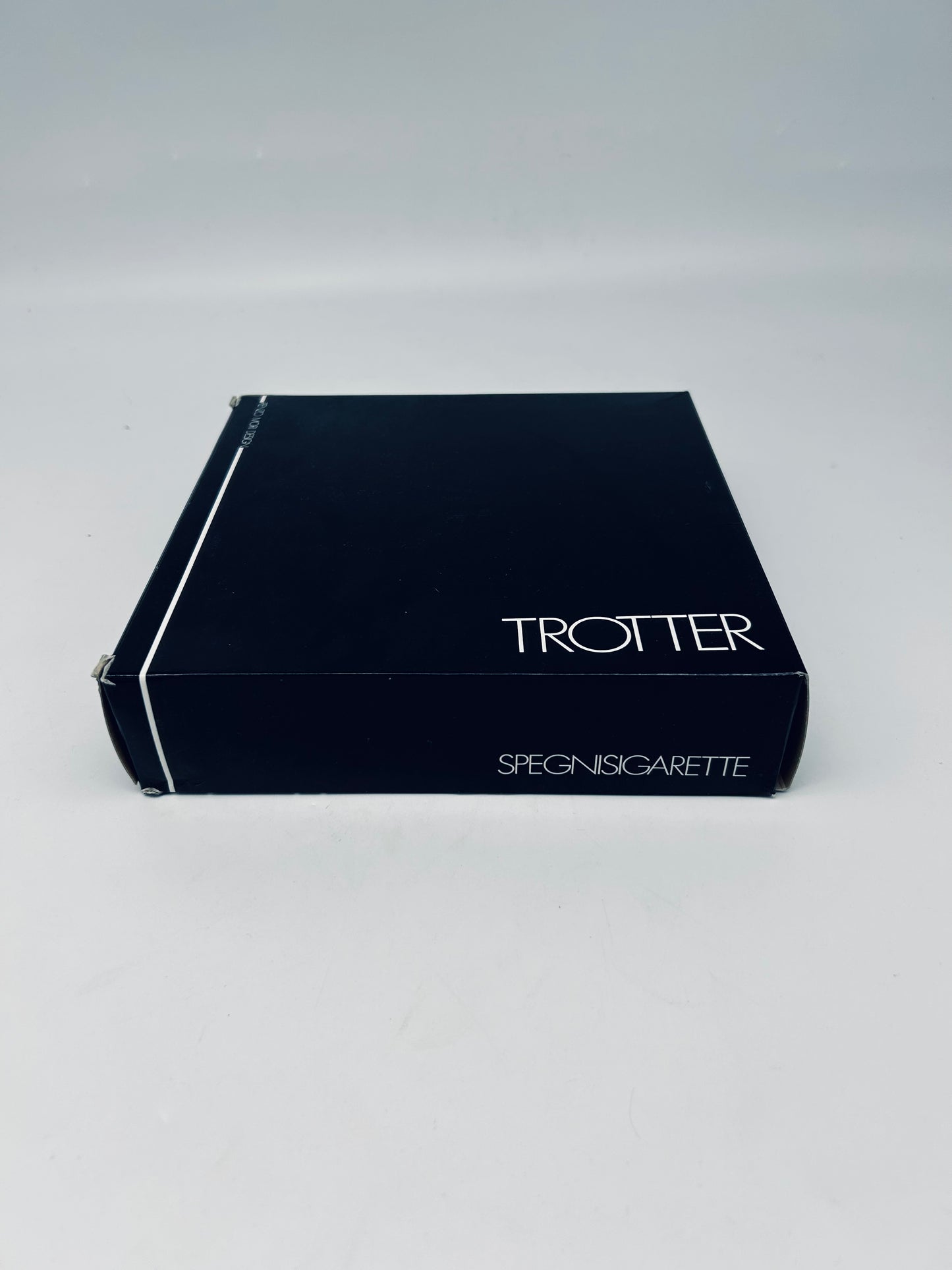 Cendrier Trotter noir Renzo Mori, Italie, 70s