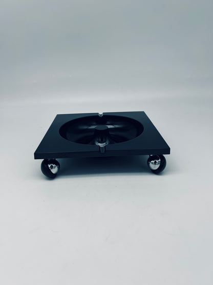 Cendrier Trotter noir Renzo Mori, Italie, 70s