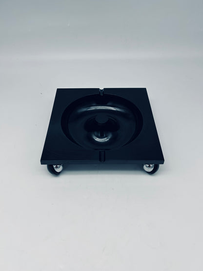 Cendrier Trotter noir Renzo Mori, Italie, 70s