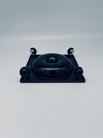 Cendrier Trotter noir Renzo Mori, Italie, 70s