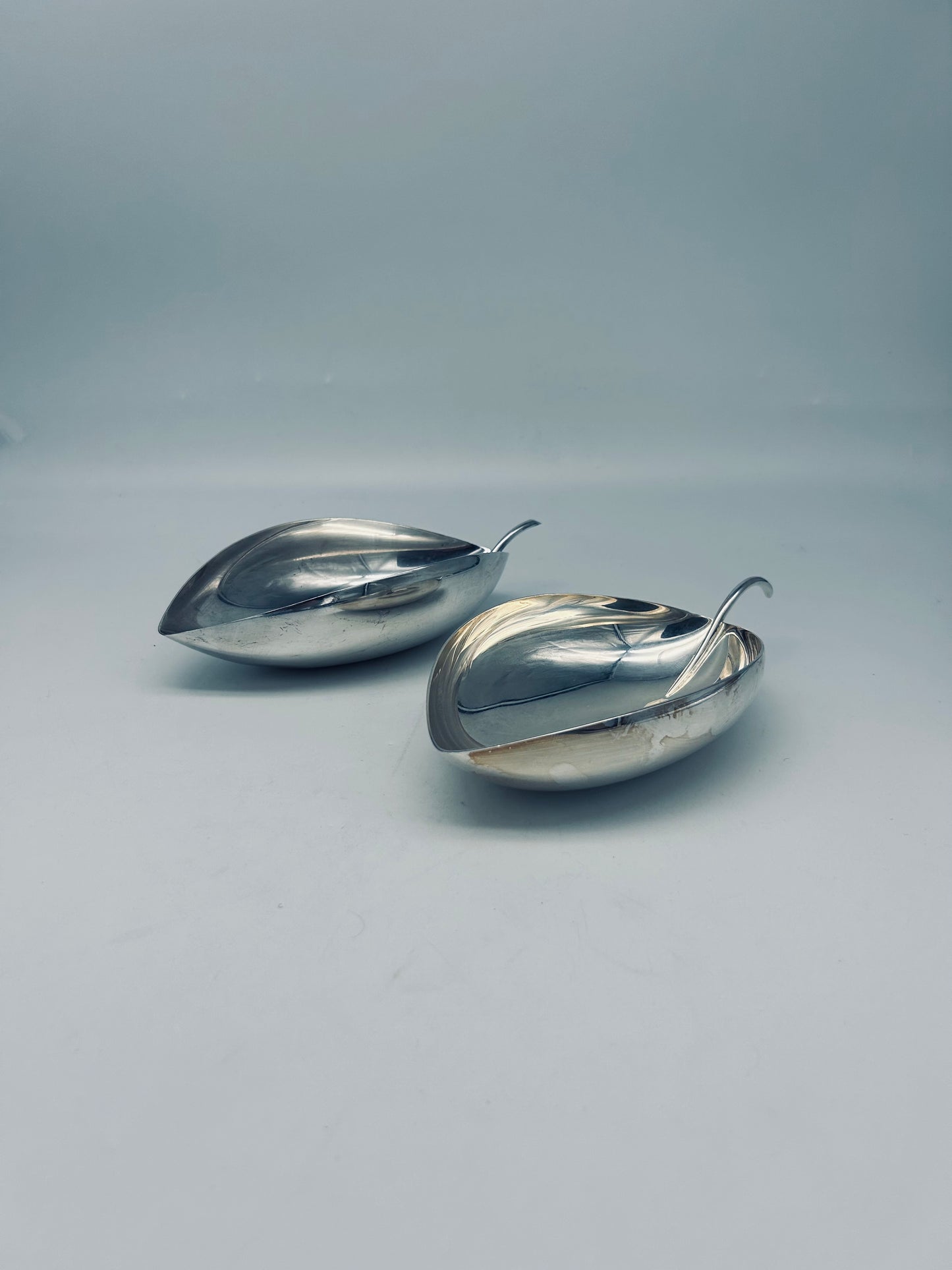 Coupes Feuille ligne Gallia, Lino Sabattini, Christofle, 70s