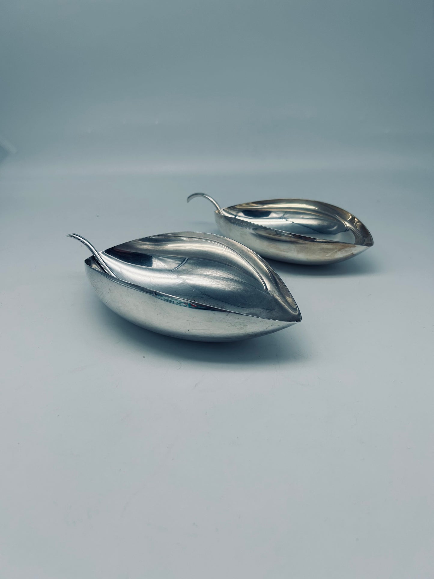 Coupes Feuille ligne Gallia, Lino Sabattini, Christofle, 70s