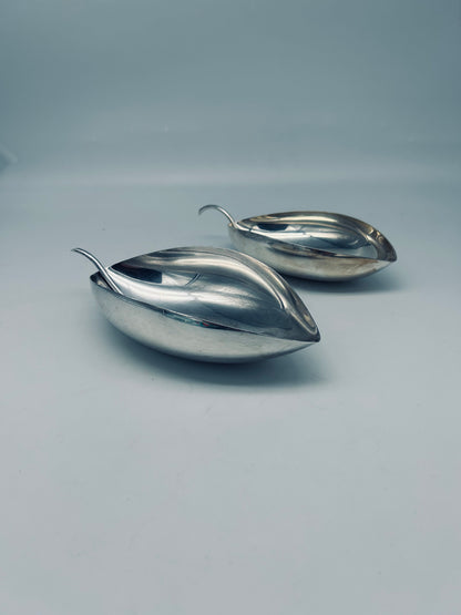 Coupes Feuille ligne Gallia, Lino Sabattini, Christofle, 70s