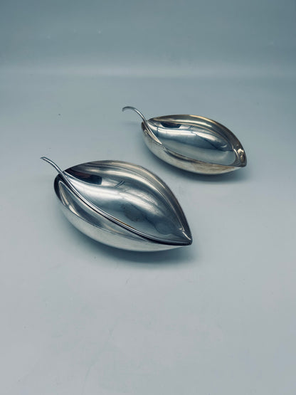 Coupes Feuille ligne Gallia, Lino Sabattini, Christofle, 70s