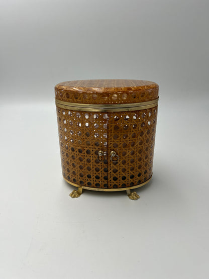 Lucite cigarette case with caning, Italy, 1970s 