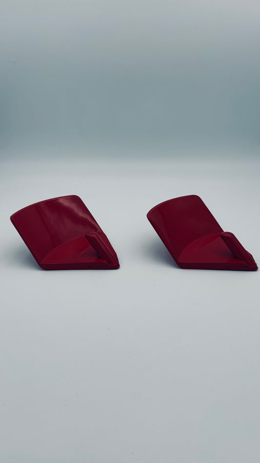 Patères space age Ambrogio Rossari rouges, GEDY, Italie 70s