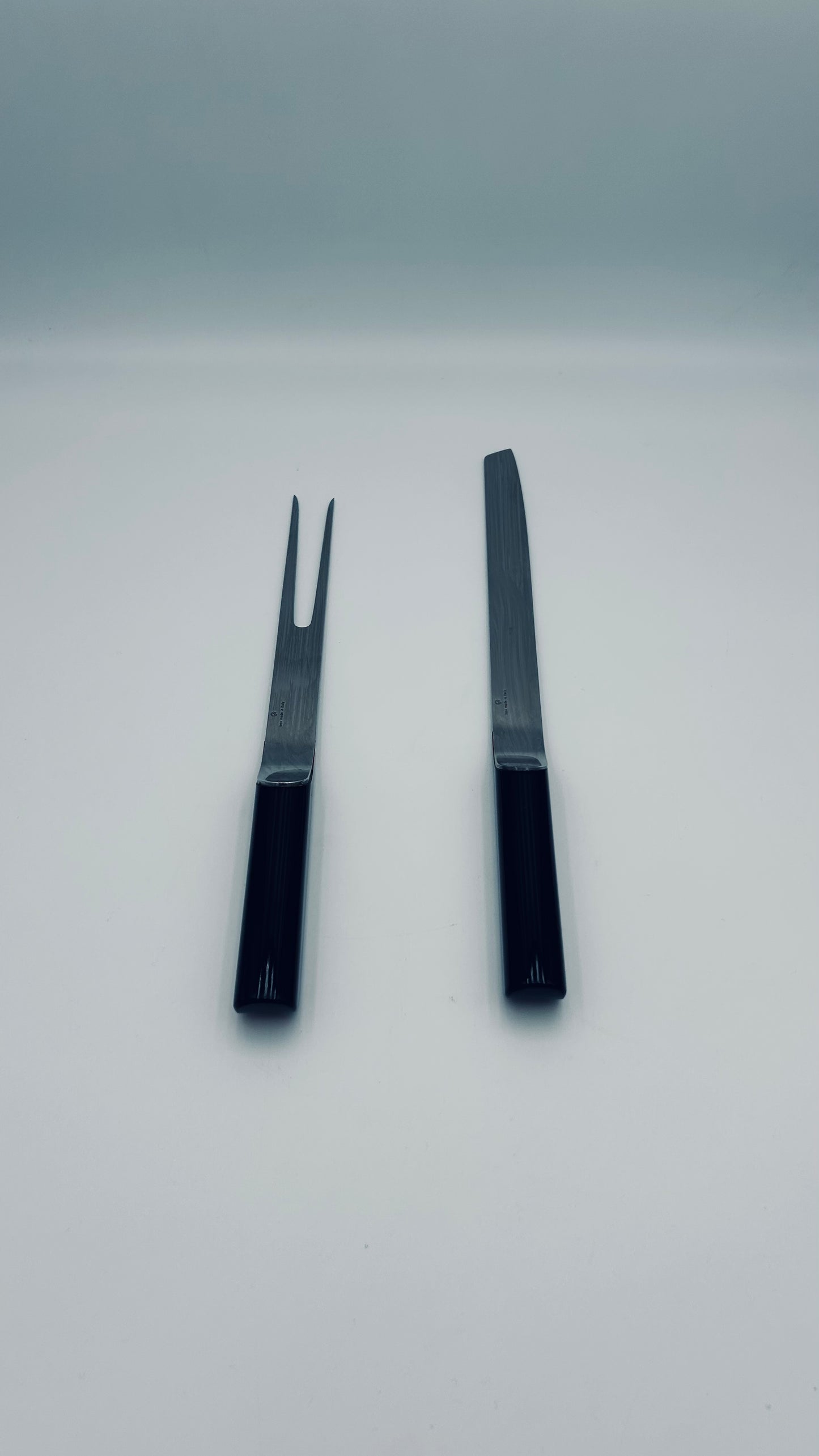 Couverts de service noirs, Rede Guzzini, 80s