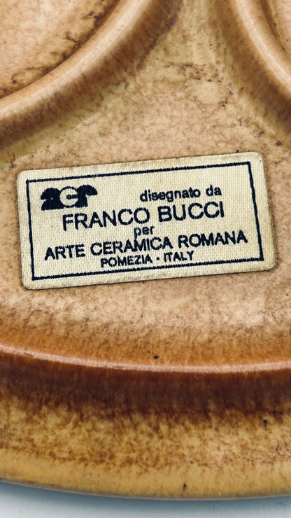 Serviteur à condiments en grès Franco Bucci, Arte Ceramica Romana, Italie, 70s