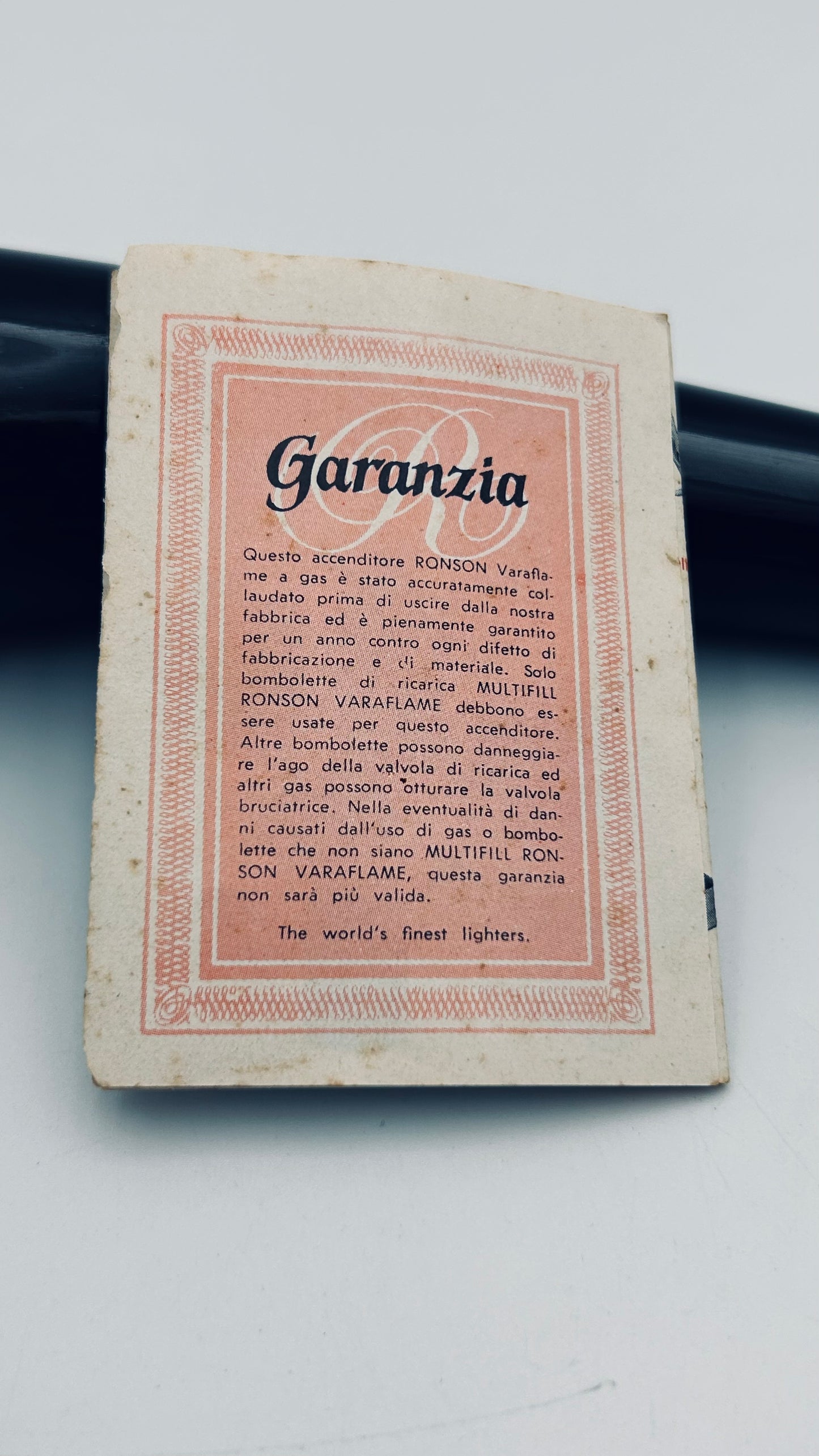 Vintage Ronson lighter, horn, 70s