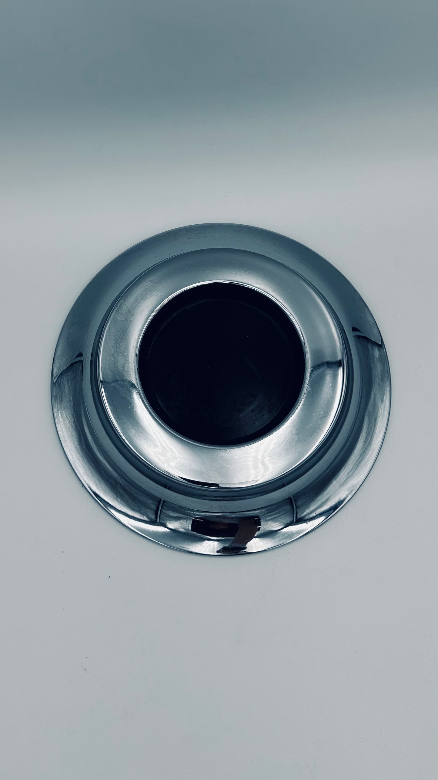 Cendrier acier, Ufficio Progetti, Guzzini, Italy, 70s