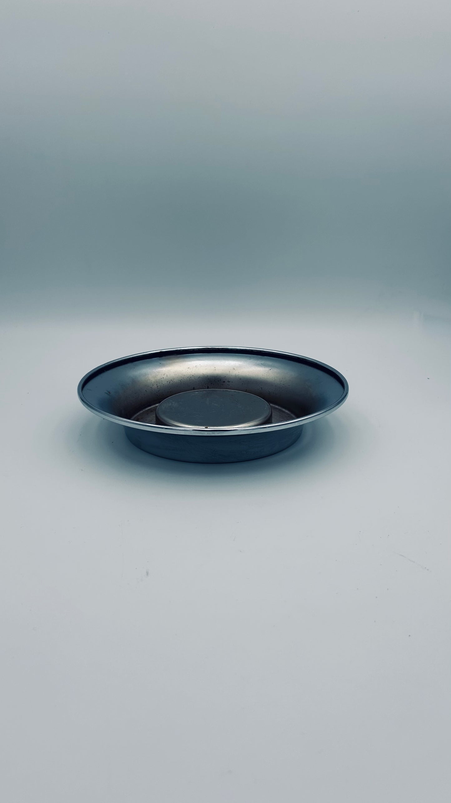 Cendrier acier, Ufficio Progetti, Guzzini, Italy, 70s