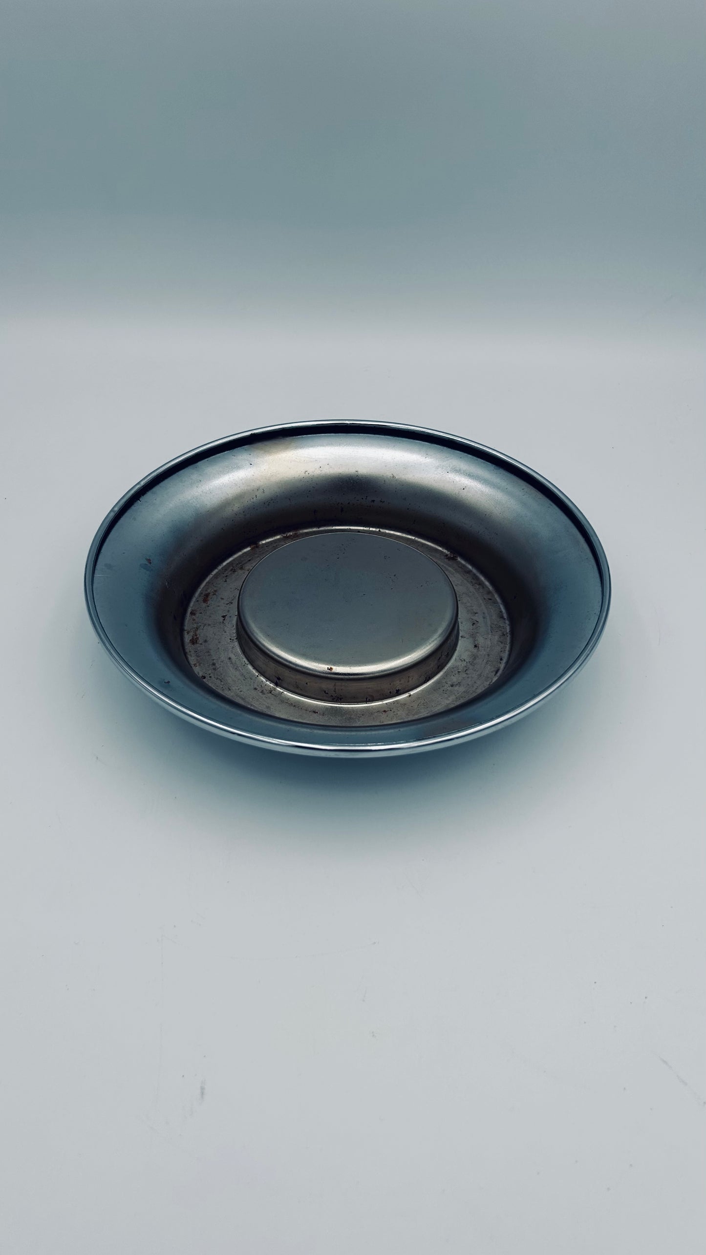 Cendrier acier, Ufficio Progetti, Guzzini, Italy, 70s