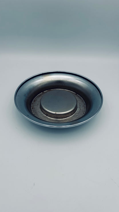 Cendrier acier, Ufficio Progetti, Guzzini, Italy, 70s