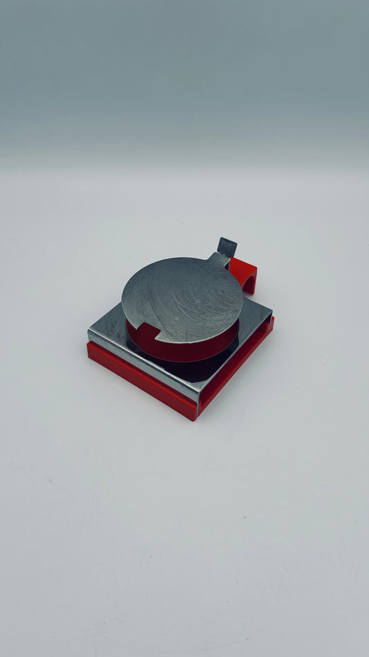 Red Parmesan pot, Abert, Italy, 1970s