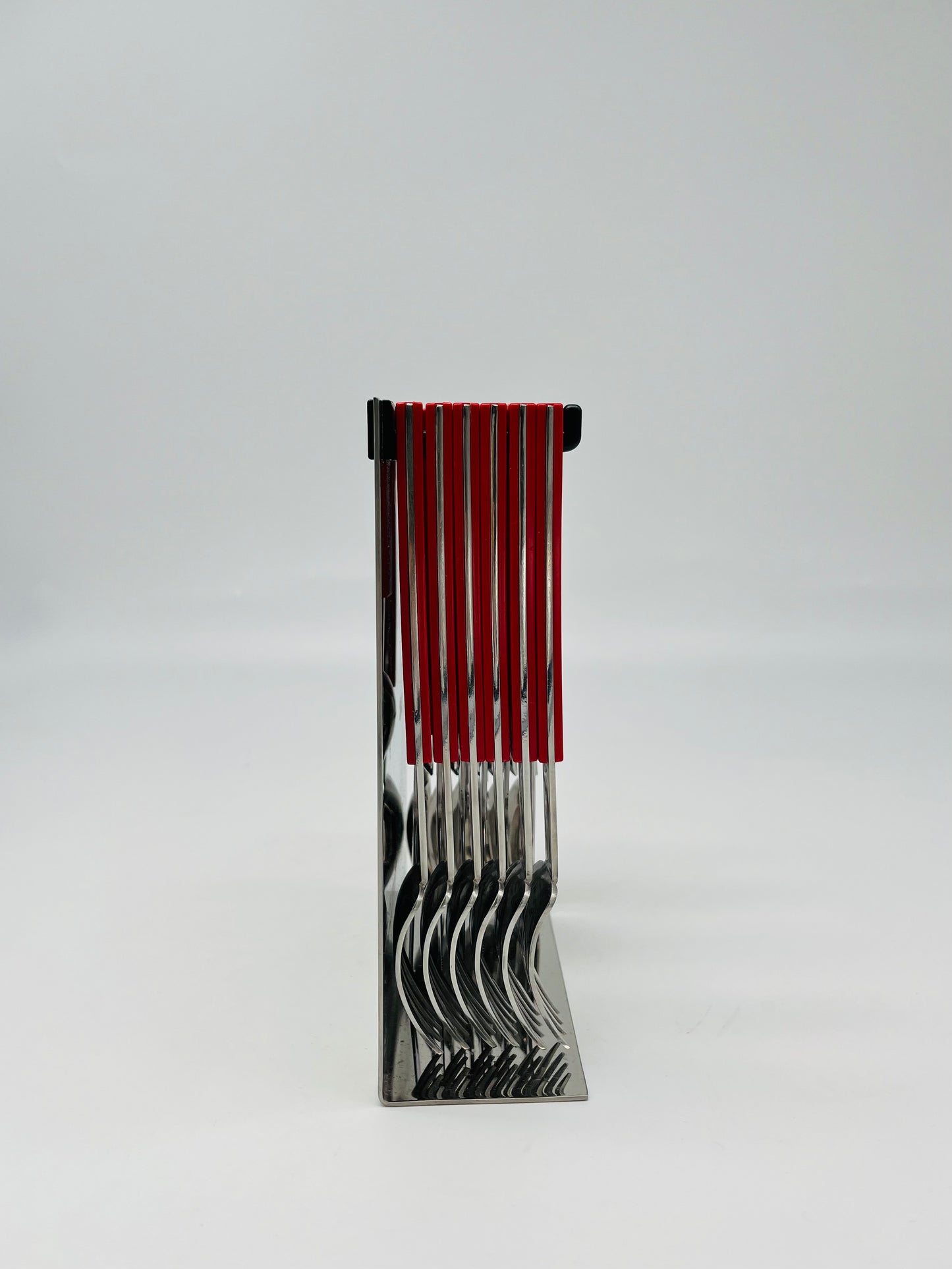 Set de couverts suspendus rouge Abert, Italie, 70s