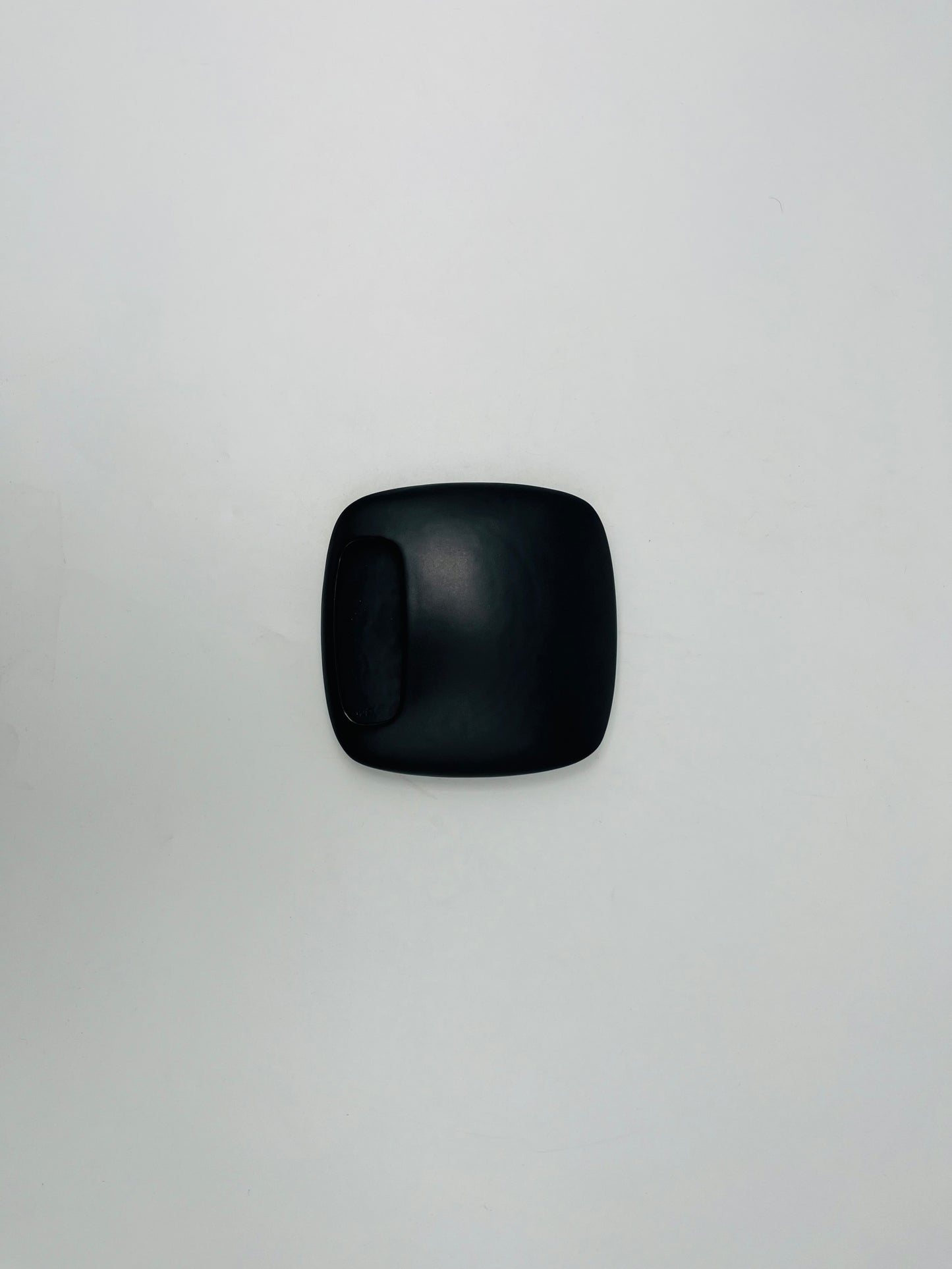 Post-modern black ceramic ashtray, Dominique Imbert, 1980s