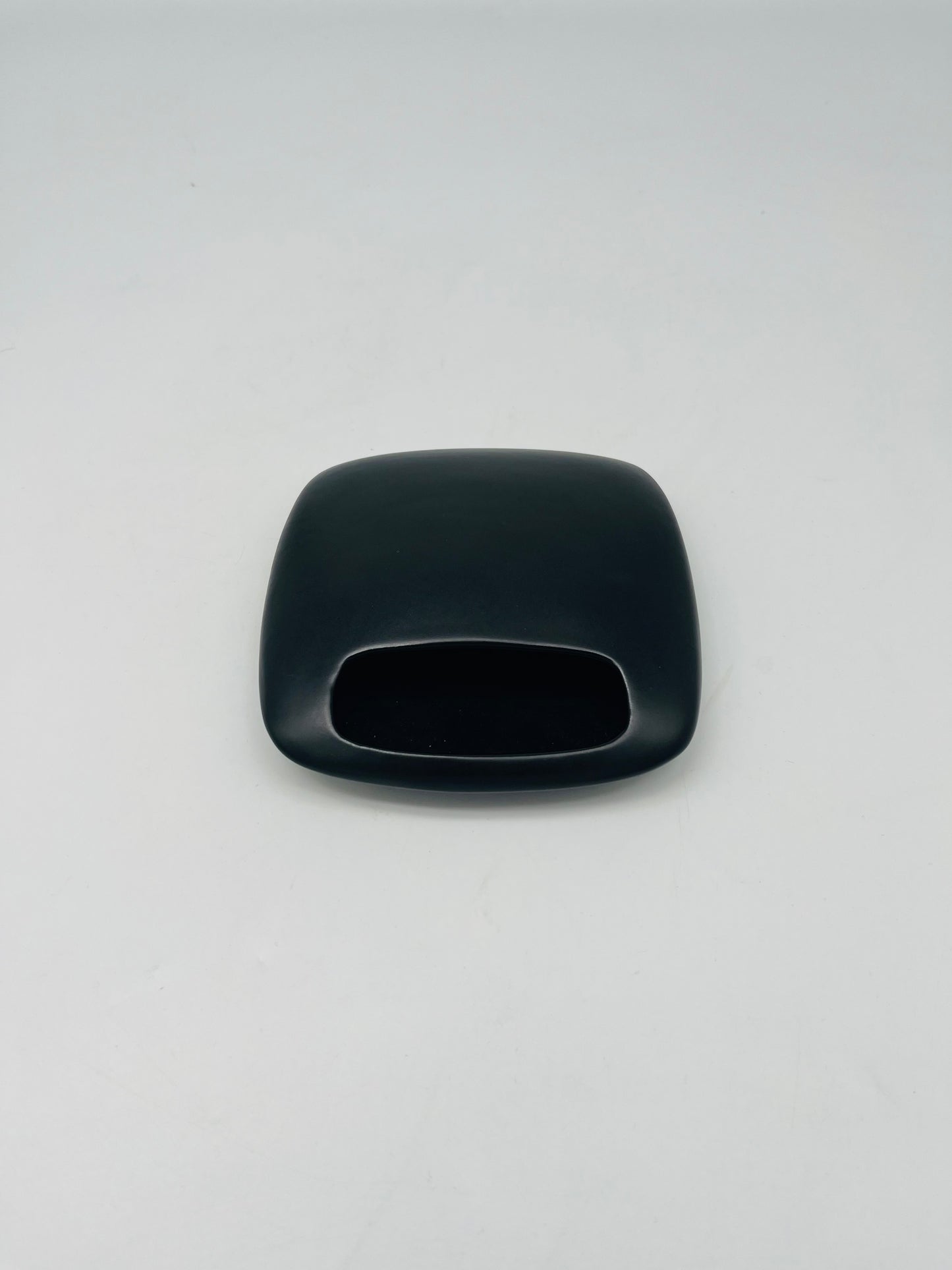 Post-modern black ceramic ashtray, Dominique Imbert, 1980s