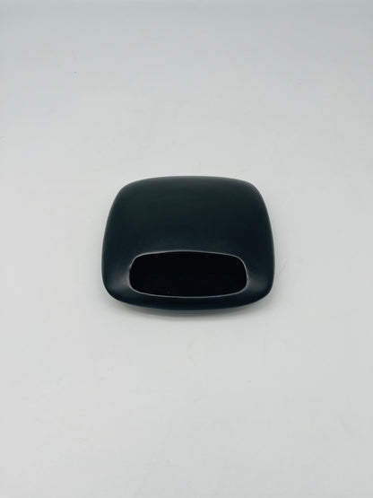 Post-modern black ceramic ashtray, Dominique Imbert, 1980s