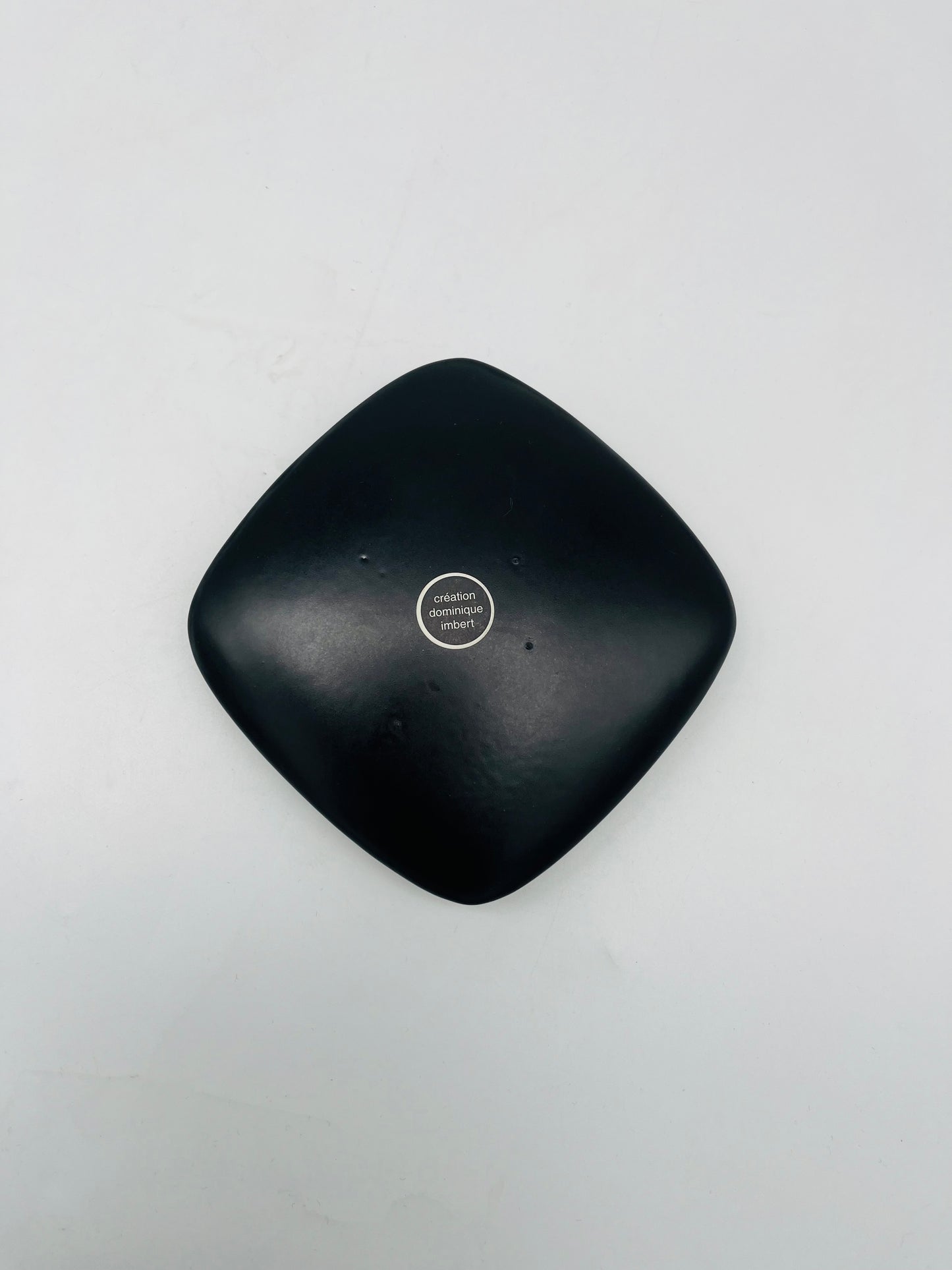 Post-modern black ceramic ashtray, Dominique Imbert, 1980s