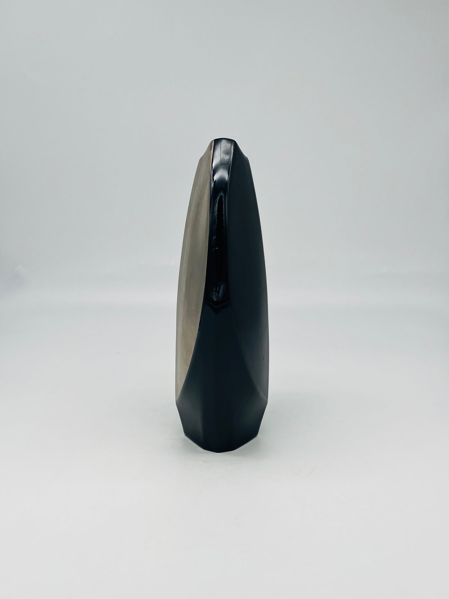 Vase noir et or, Helmut Dresler, Rosenthal, 80s