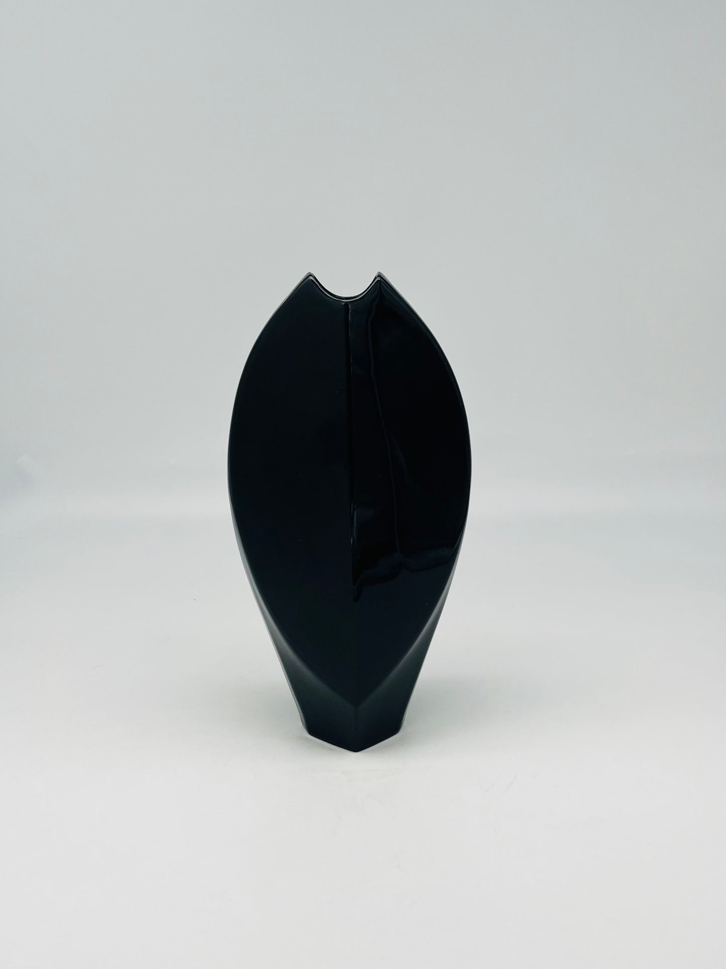 Vase noir et or, Helmut Dresler, Rosenthal, 80s