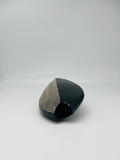Vase noir et or, Helmut Dresler, Rosenthal, 80s