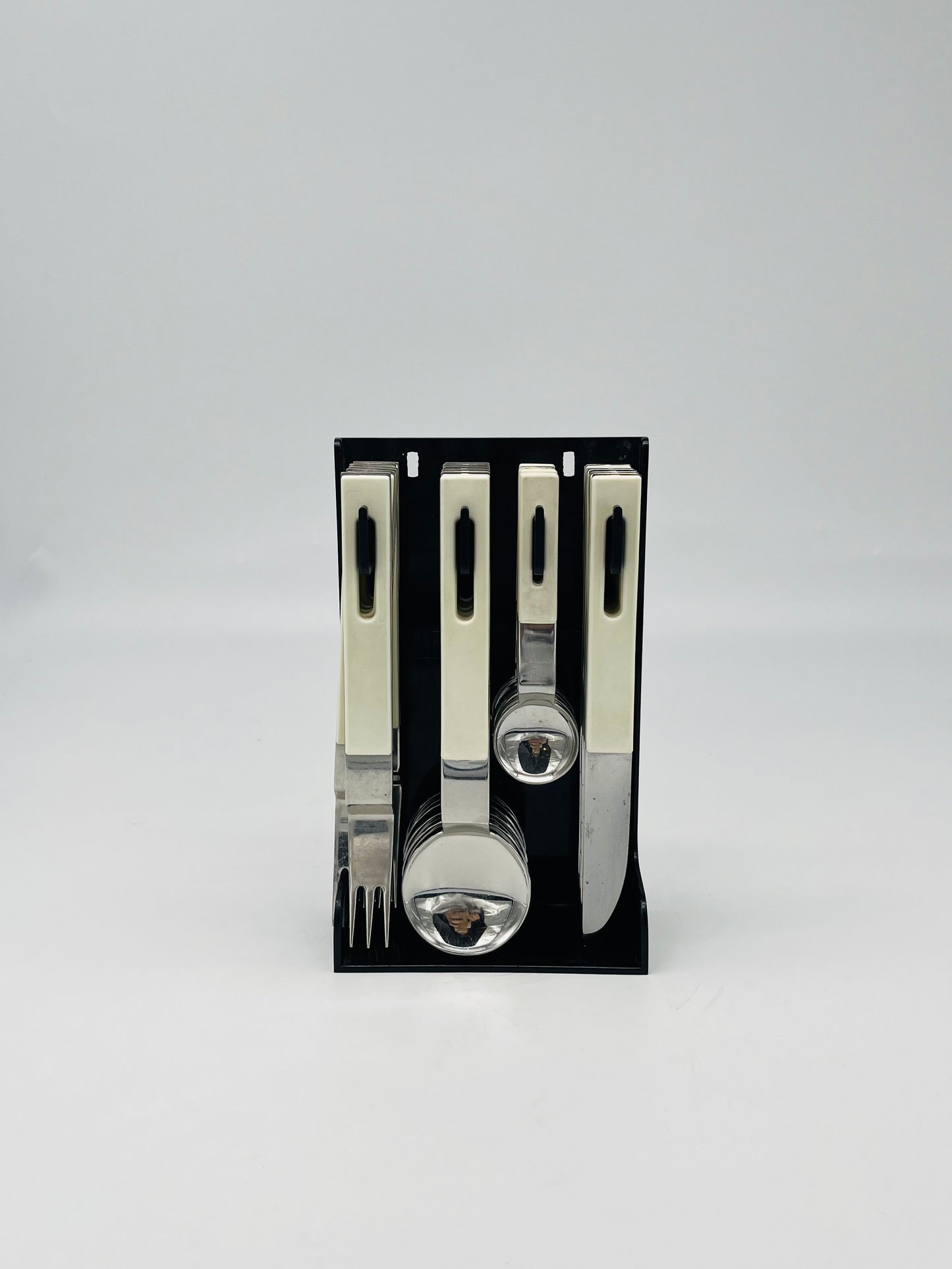 Set de couverts suspendus écru Enzo Mari, Zani&Zani, 70s