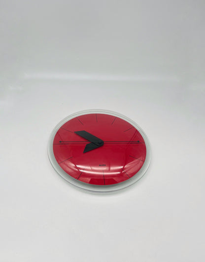 Horloge Alessi 'Sole' rouge Alessandro Mendini, Italie, 2005