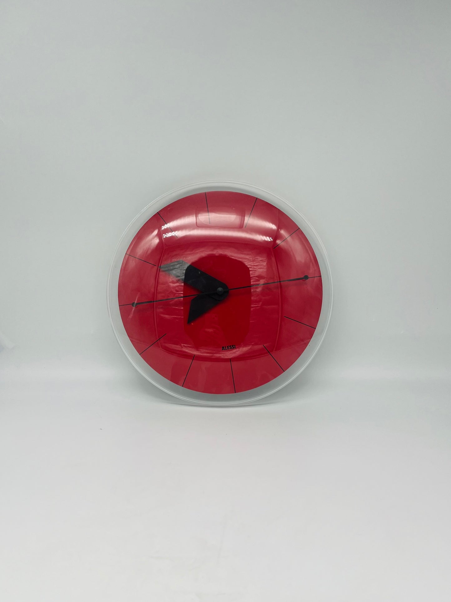Horloge Alessi 'Sole' rouge Alessandro Mendini, Italie, 2005