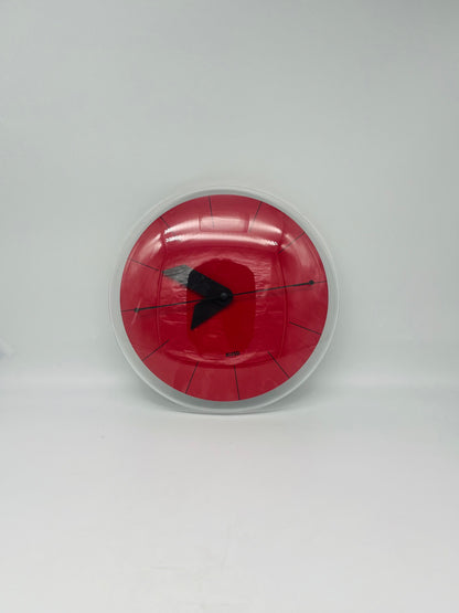 Horloge Alessi 'Sole' rouge Alessandro Mendini, Italie, 2005