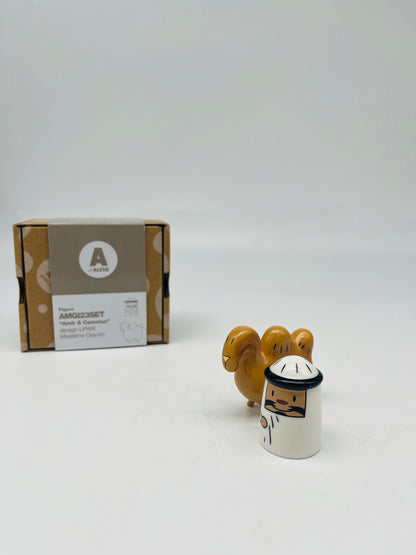 Personnages de crèche "Amir et Camélus" Massimo Giacon, Alessi