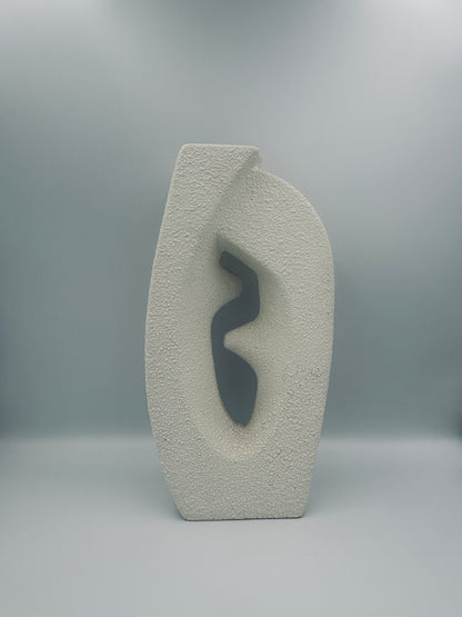 White ceramic vase, Roberto Rigon, Betoncello, 1960s