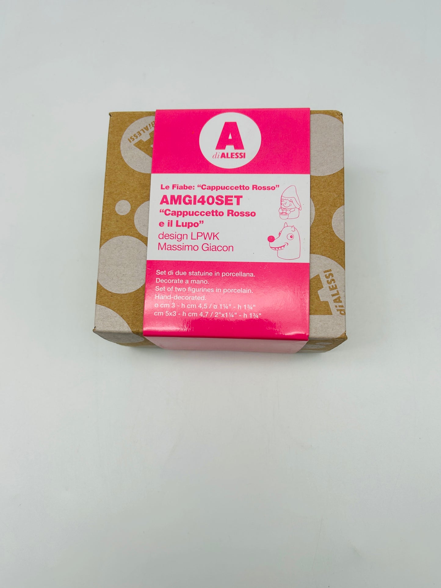 Figurines Little Red Riding Hood and the Wolf, Massimo Giacon, Alessi