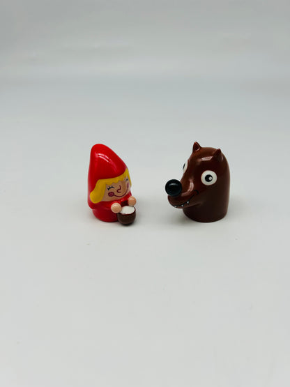 Figurines Little Red Riding Hood and the Wolf, Massimo Giacon, Alessi
