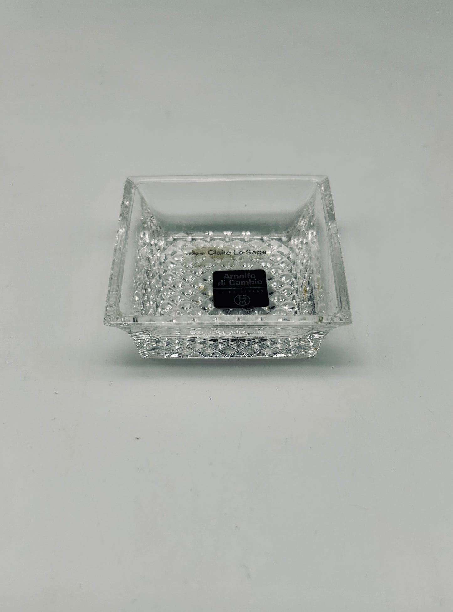 Mini crystal ashtrays, Claire Lesage, Arnolfo Di Cambio, 2000s