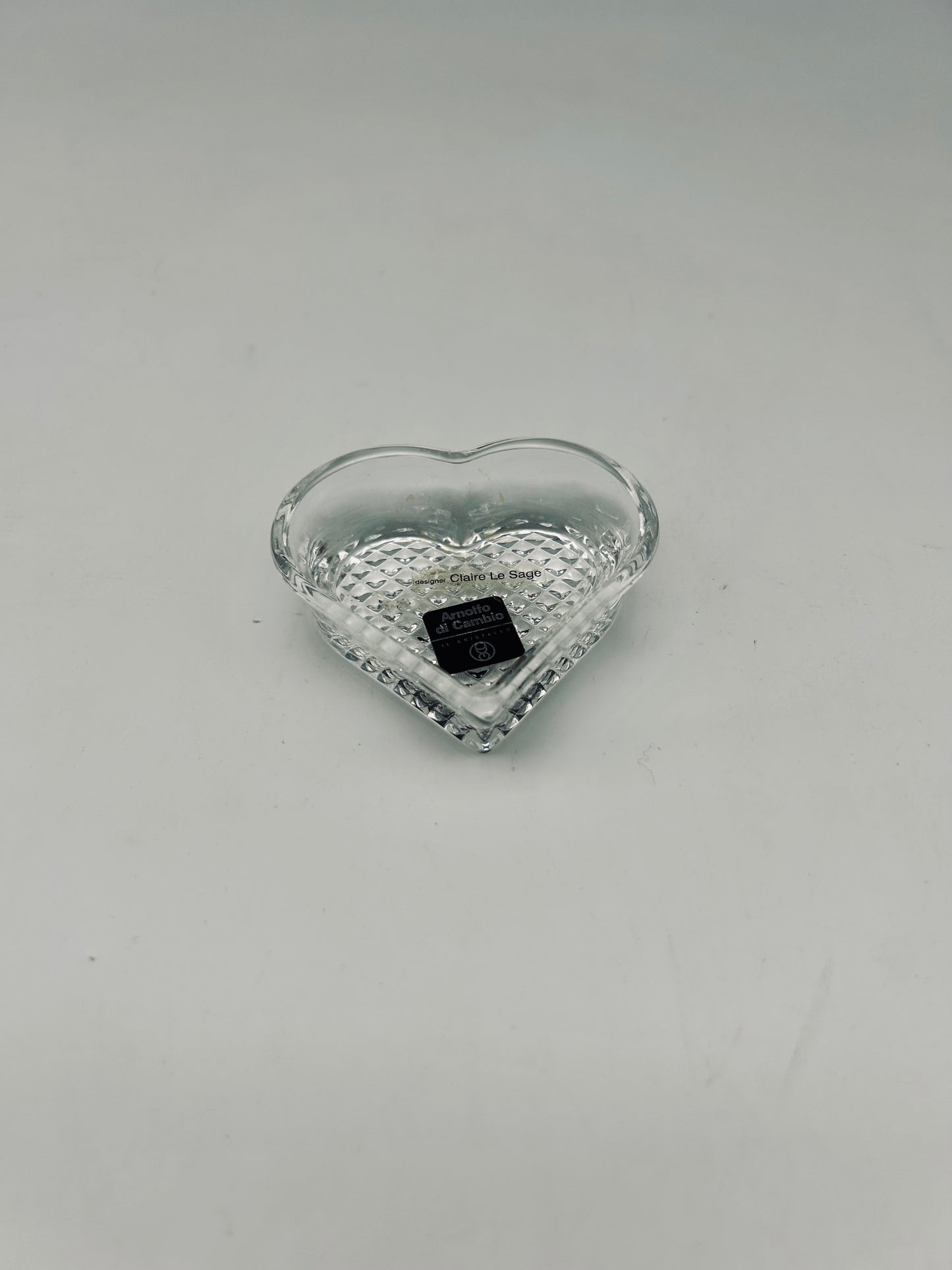 Mini crystal ashtrays, Claire Lesage, Arnolfo Di Cambio, 2000s