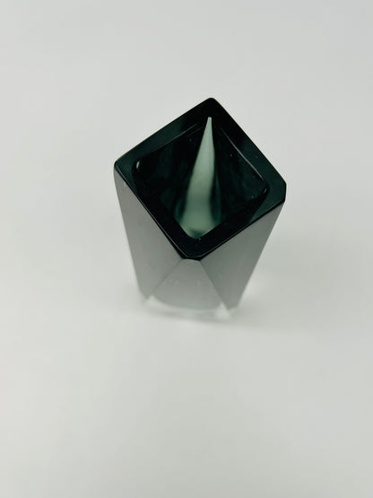 Vase gris sommerso, verre de Murano, Vincenzo Nason, Italie, 60s