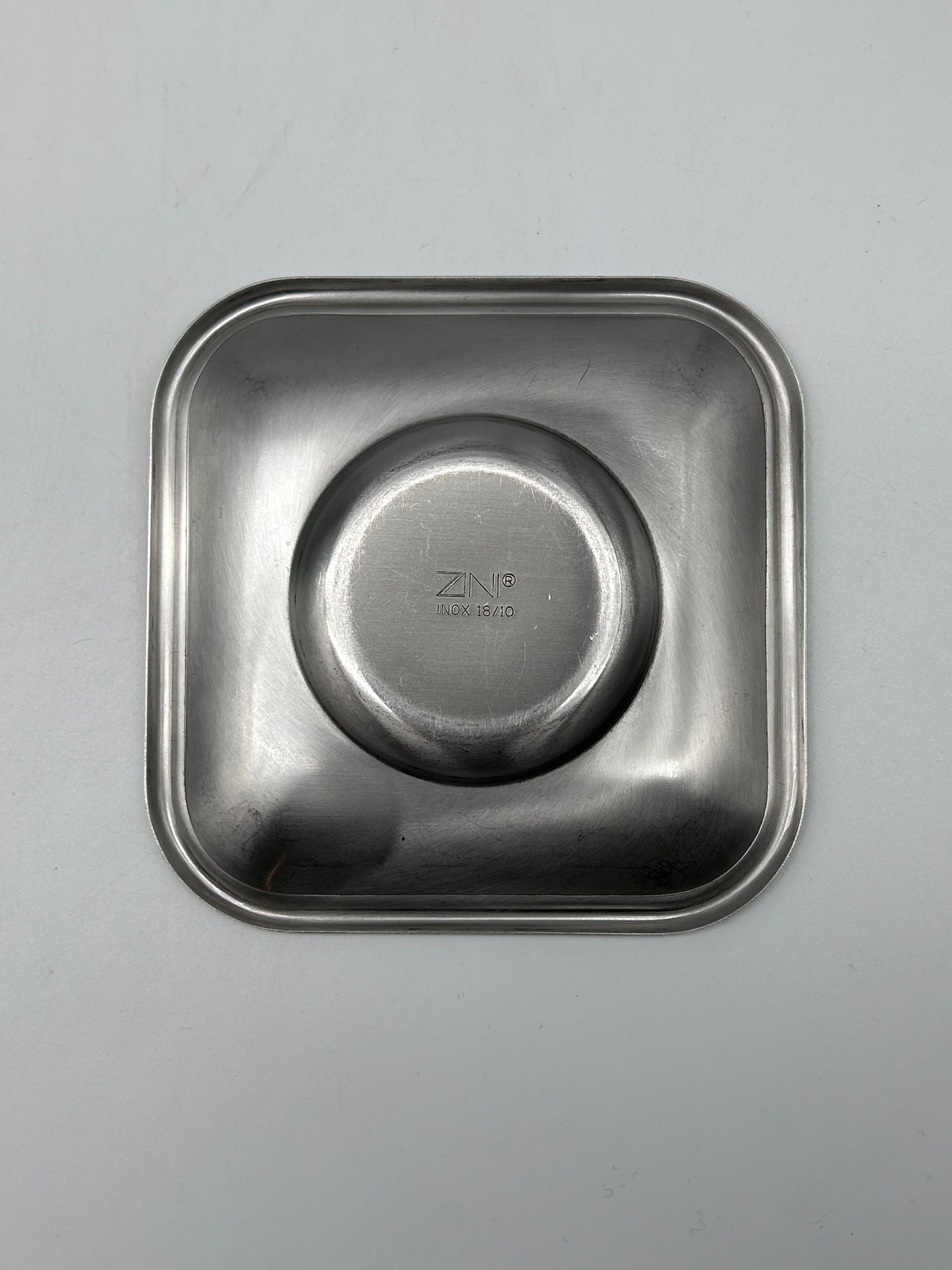 Set of 2 Zini steel cups, Italy, 1970s