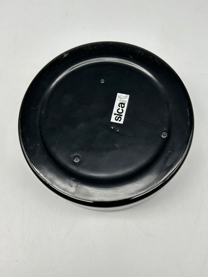 Black ceramic box, Sicart, Italy, 1970s