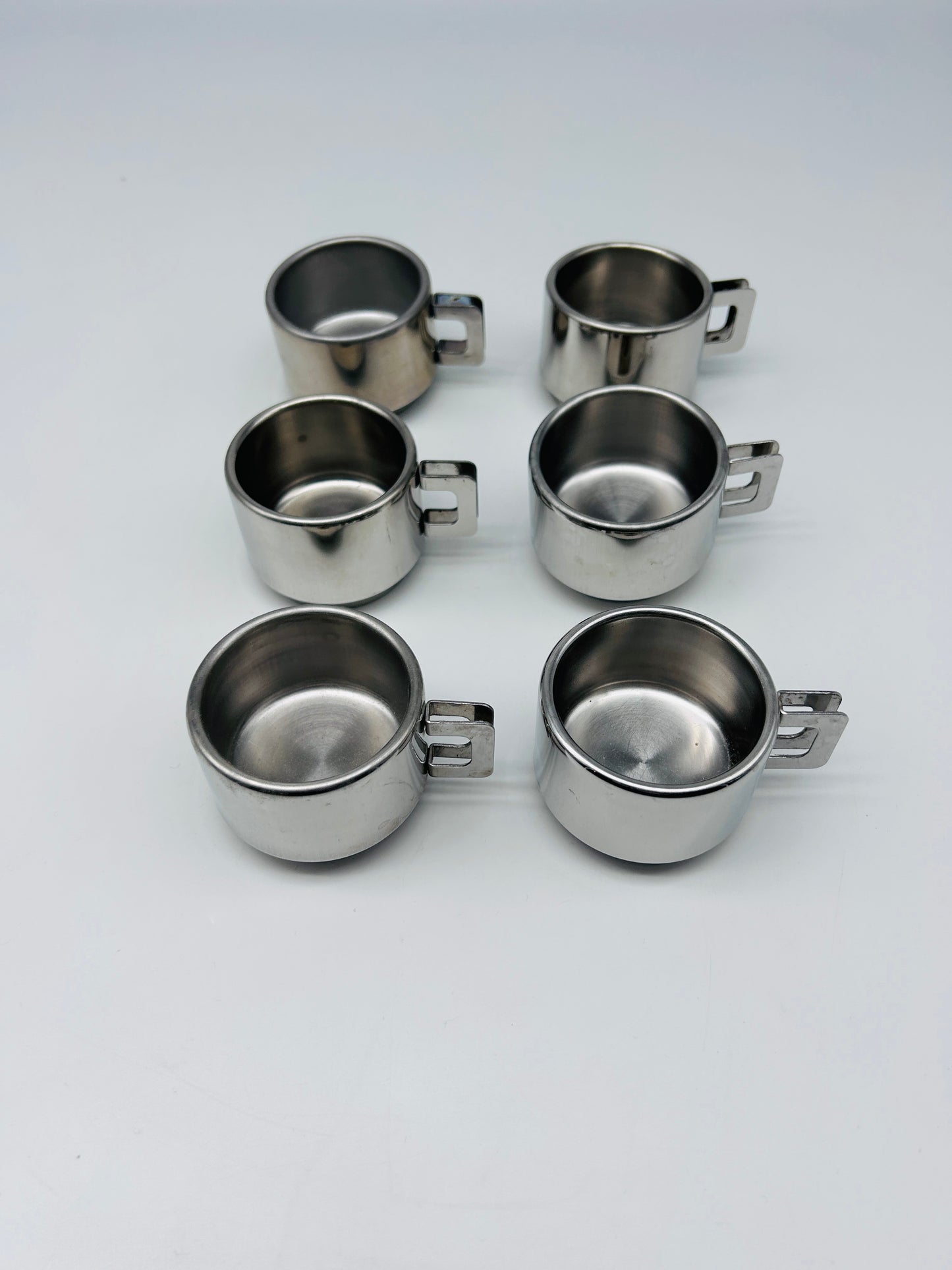 Tasses à Café Inox STO Casalinghi, Italie, 70s