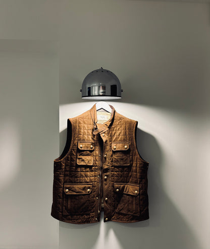 Gilet matelassée en daim sans manches Hedi Slimane, Celine, T38